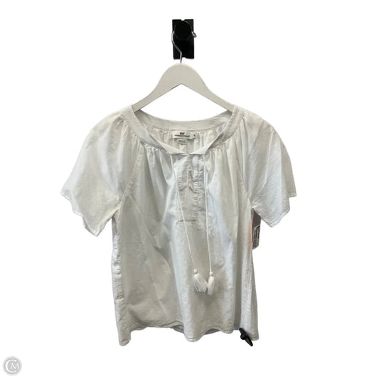 Top Short Sleeve By Vineyard Vines In White, Size: Xs