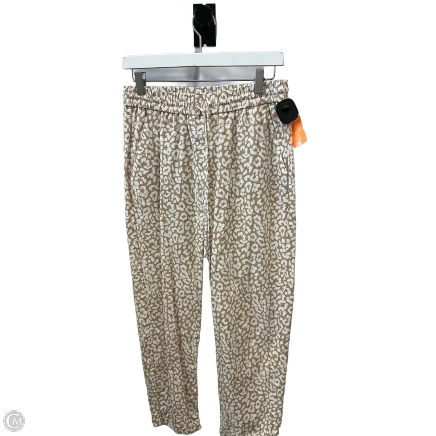 Pants Linen By J. Crew In Tan & White, Size: 4