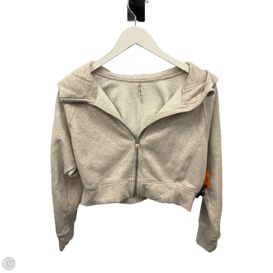 Sweatshirt Hoodie By Calvin Klein Performance In Tan, Size: M