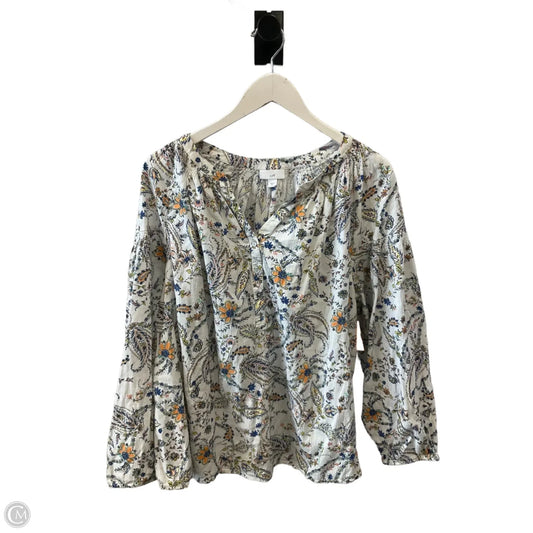 Top Long Sleeve By J. Jill In Multi-colored, Size: 2x