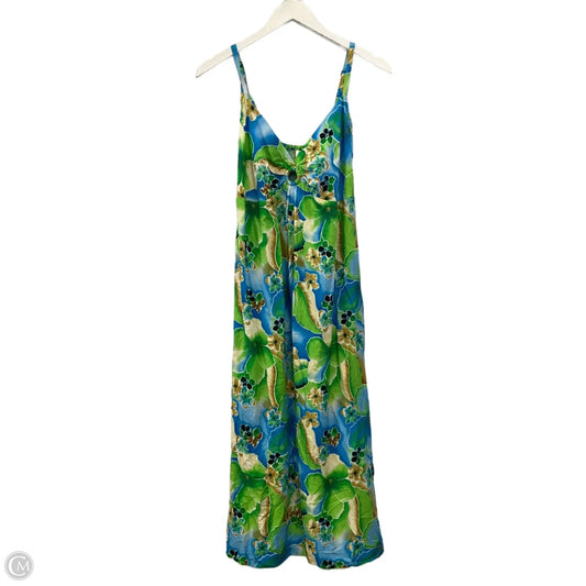 Dress Casual Maxi By Clothes Mentor In Blue & Green, Size: S