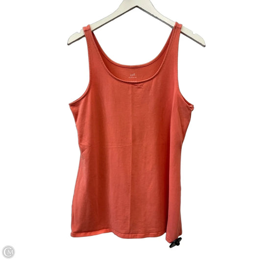 Top Sleeveless By J. Jill In Coral, Size: L