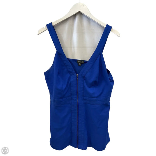 Top Sleeveless By Torrid In Blue, Size: Xl