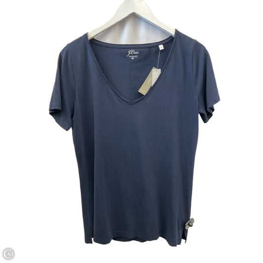 Top Short Sleeve By J. Crew In Navy, Size: M