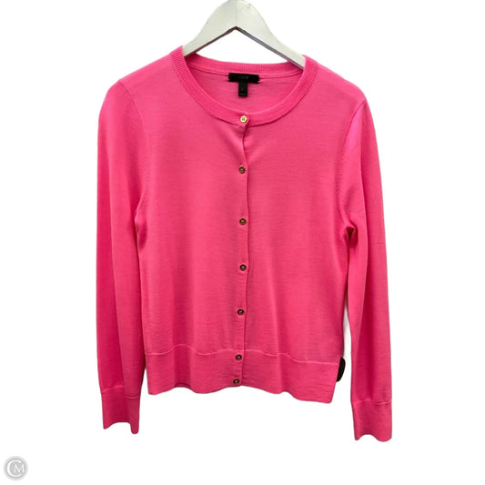 Sweater Cardigan By J. Crew In Pink, Size: L