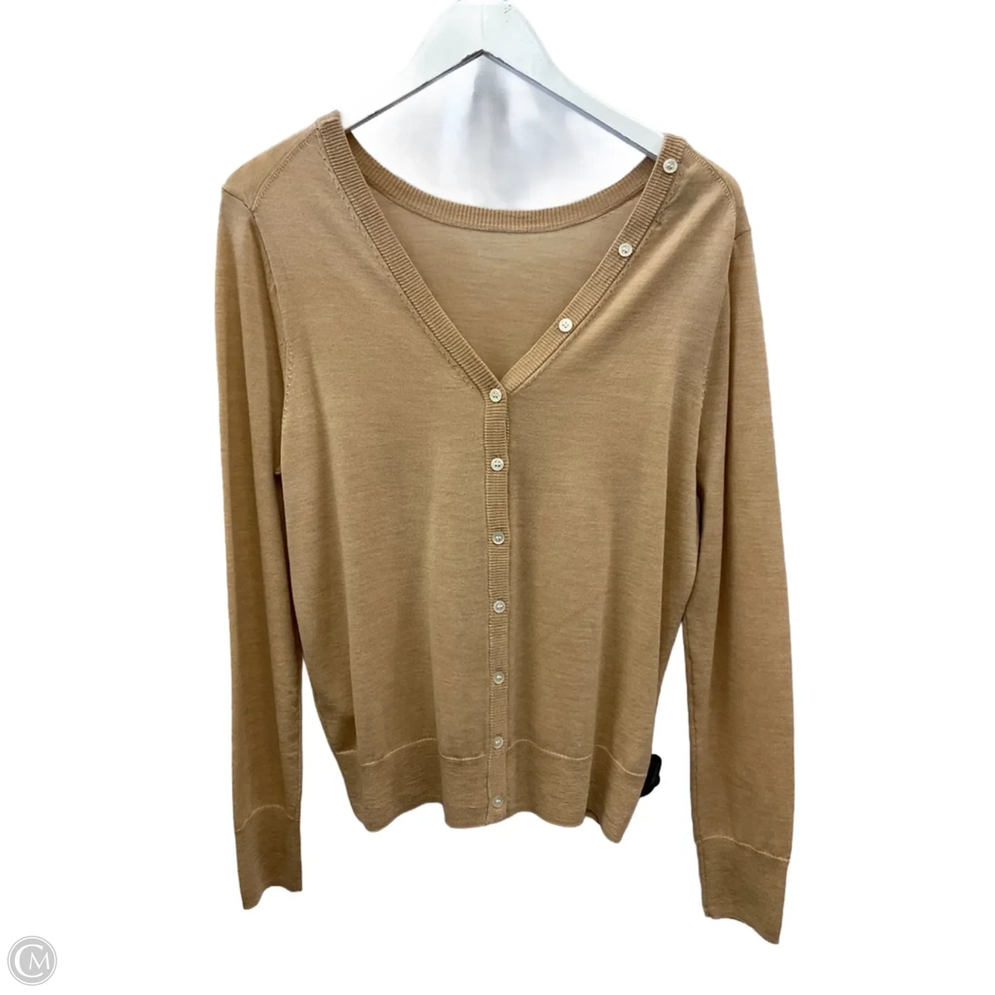 Top Long Sleeve By J. Crew In Tan, Size: L