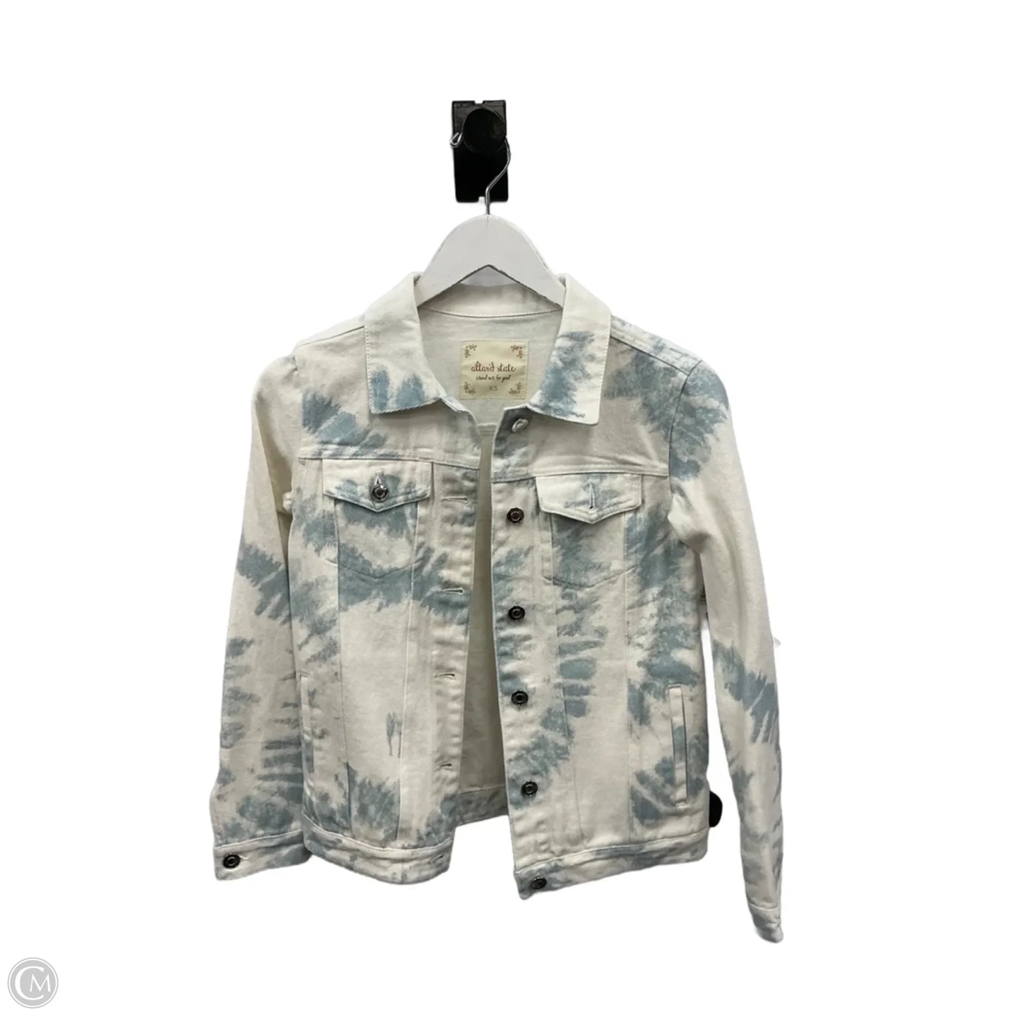 Jacket Denim By Altard State In White Denim, Size: Xs