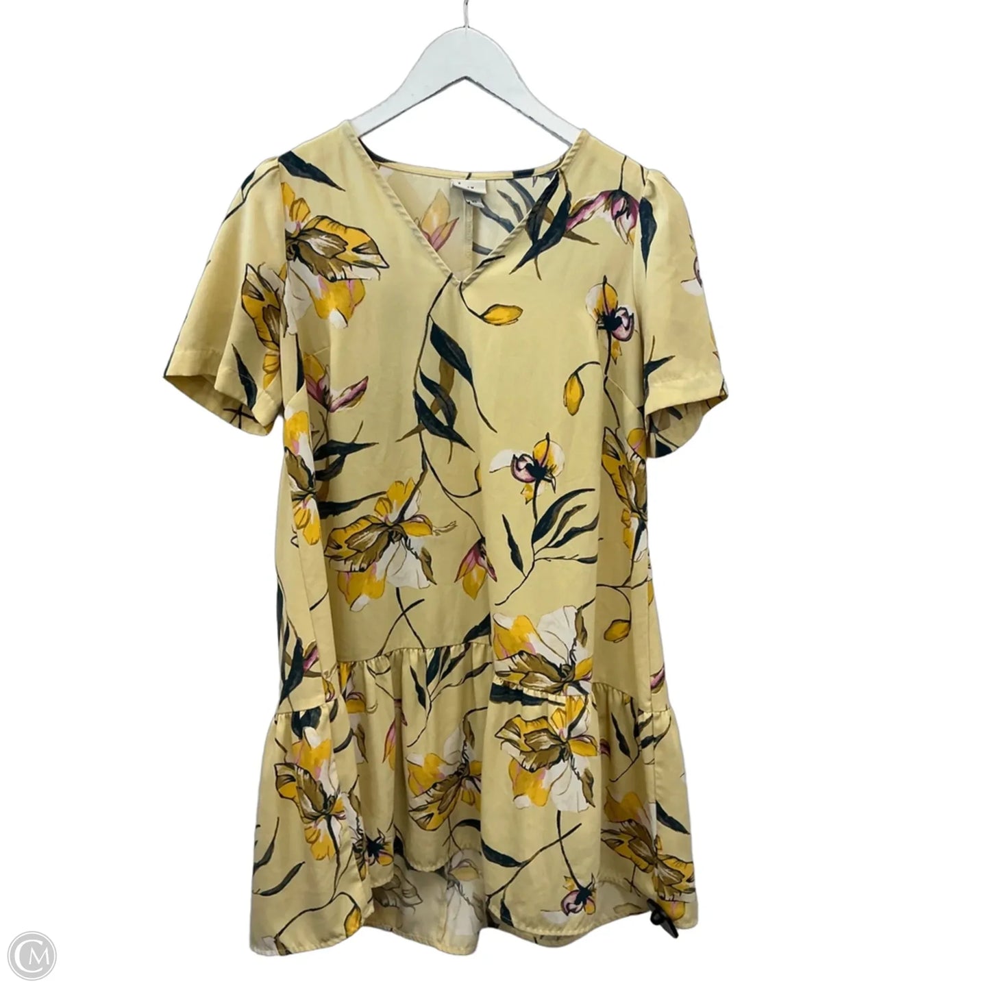 Dress Casual Short By A New Day In Yellow, Size: Xs