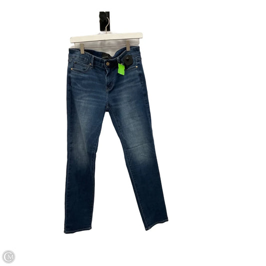 Jeans Straight By White House Black Market In Blue Denim, Size: 2