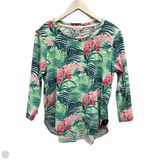 Top 3/4 Sleeve By Tommy Bahama In Multi-colored, Size: L