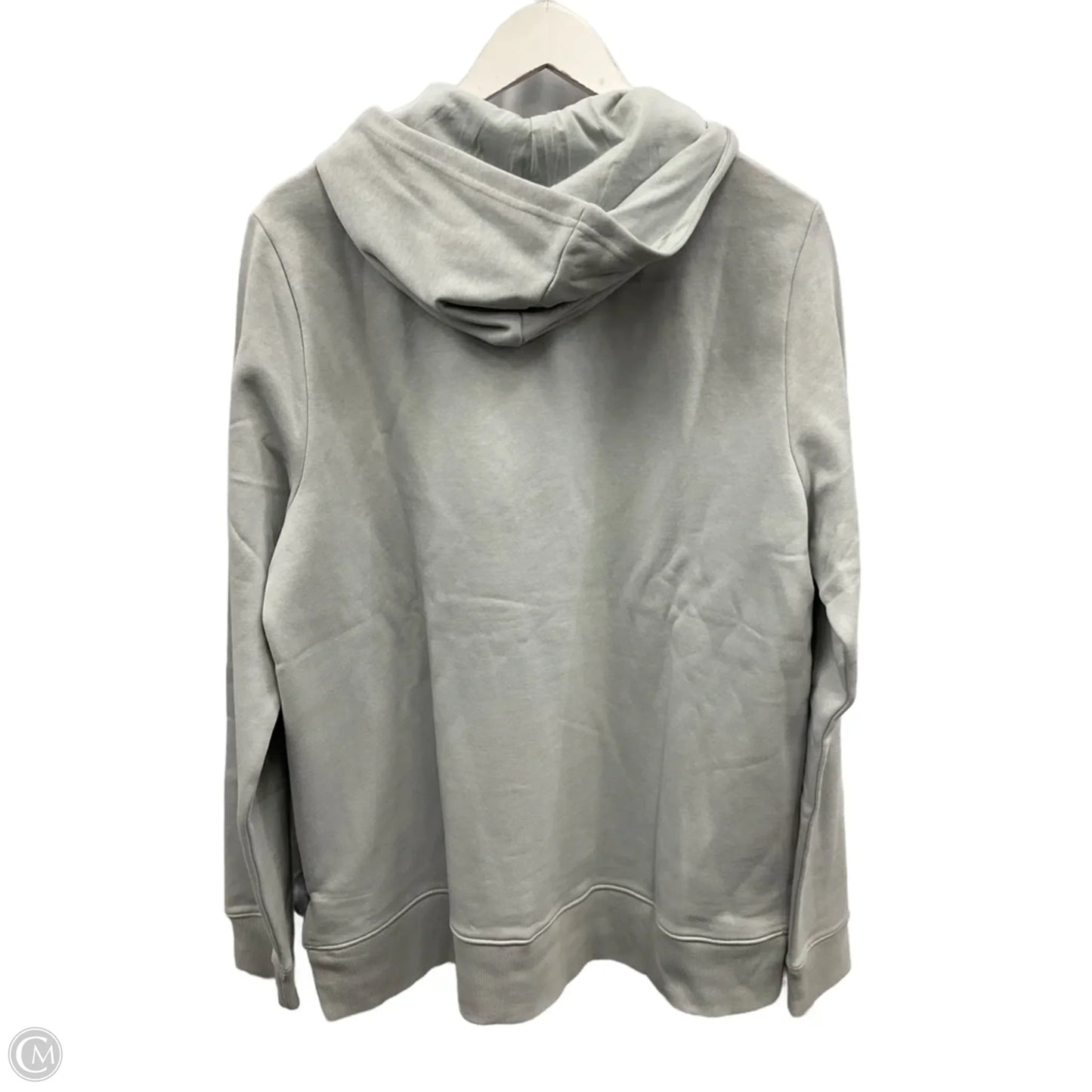 Sweatshirt Hoodie By Reebok In Grey, Size: L