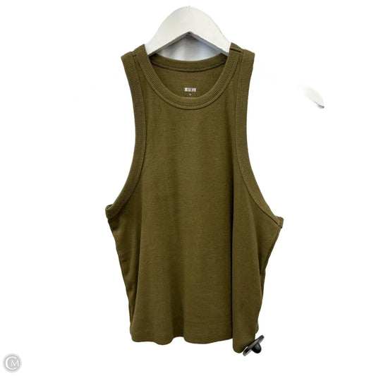 Top Sleeveless By Maeve In Green, Size: M