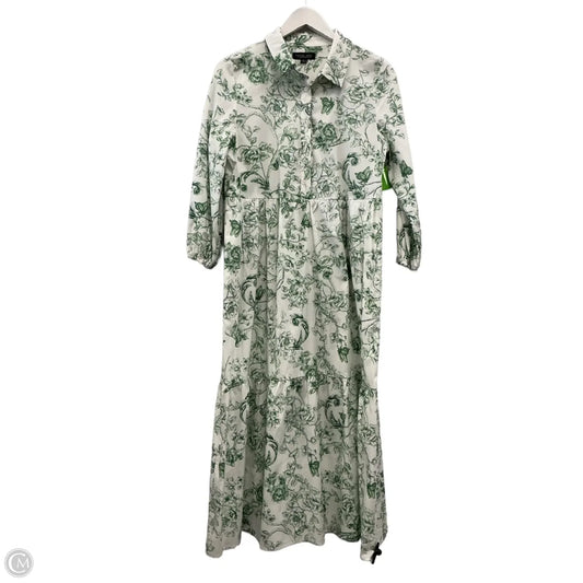Dress Casual Maxi By Rachel Zoe In Green & White, Size: S