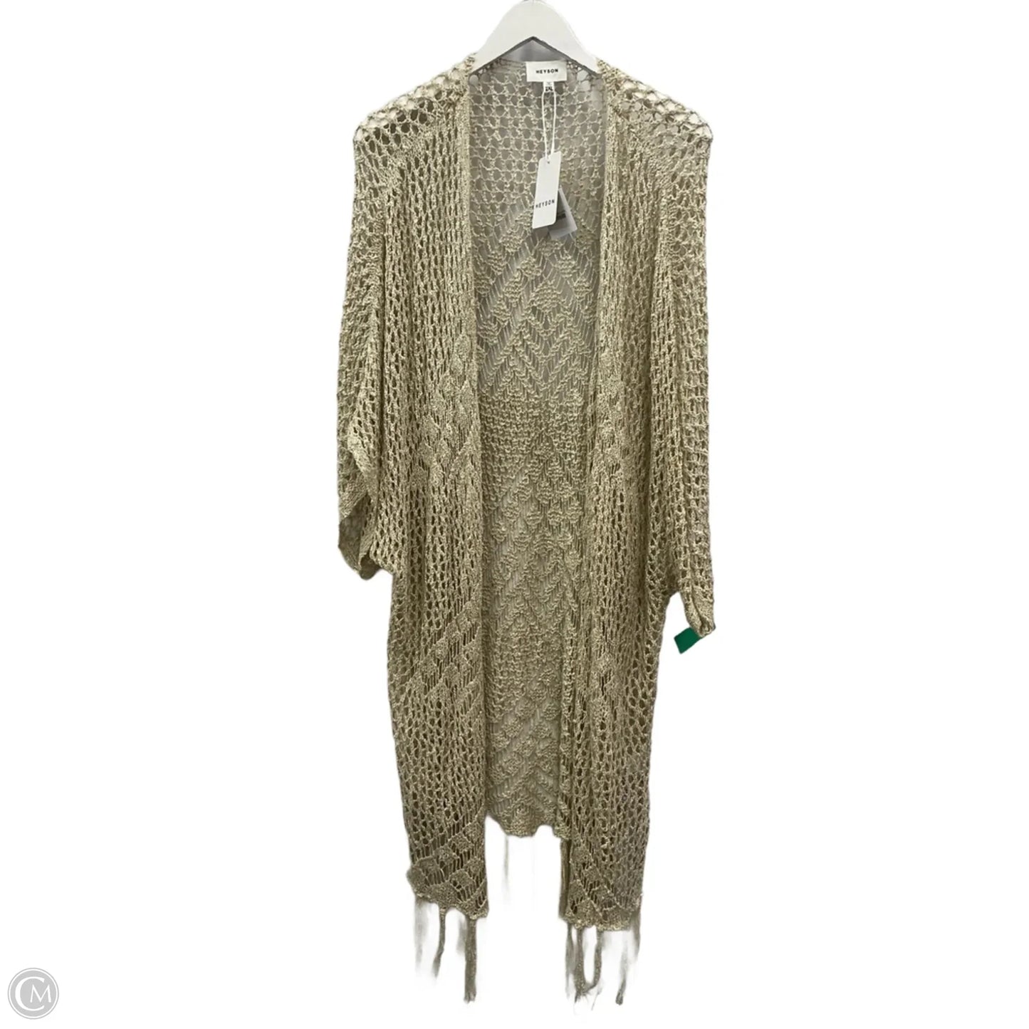 Cardigan By Heyson In Tan, Size: 2x