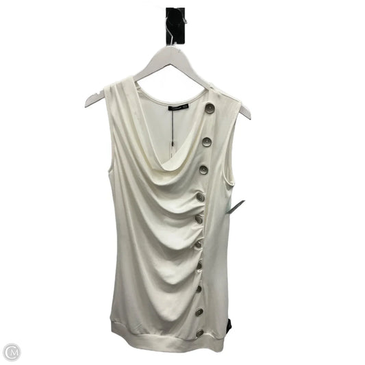 Tunic Sleeveless By Clothes Mentor In Cream, Size: M