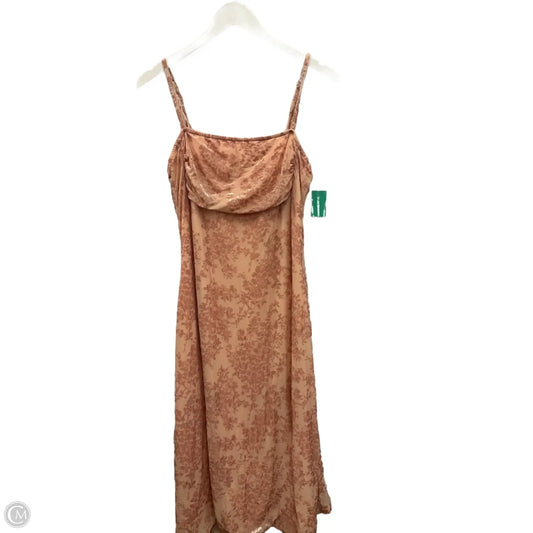 Dress Casual Midi By Clothes Mentor In Pink, Size: L