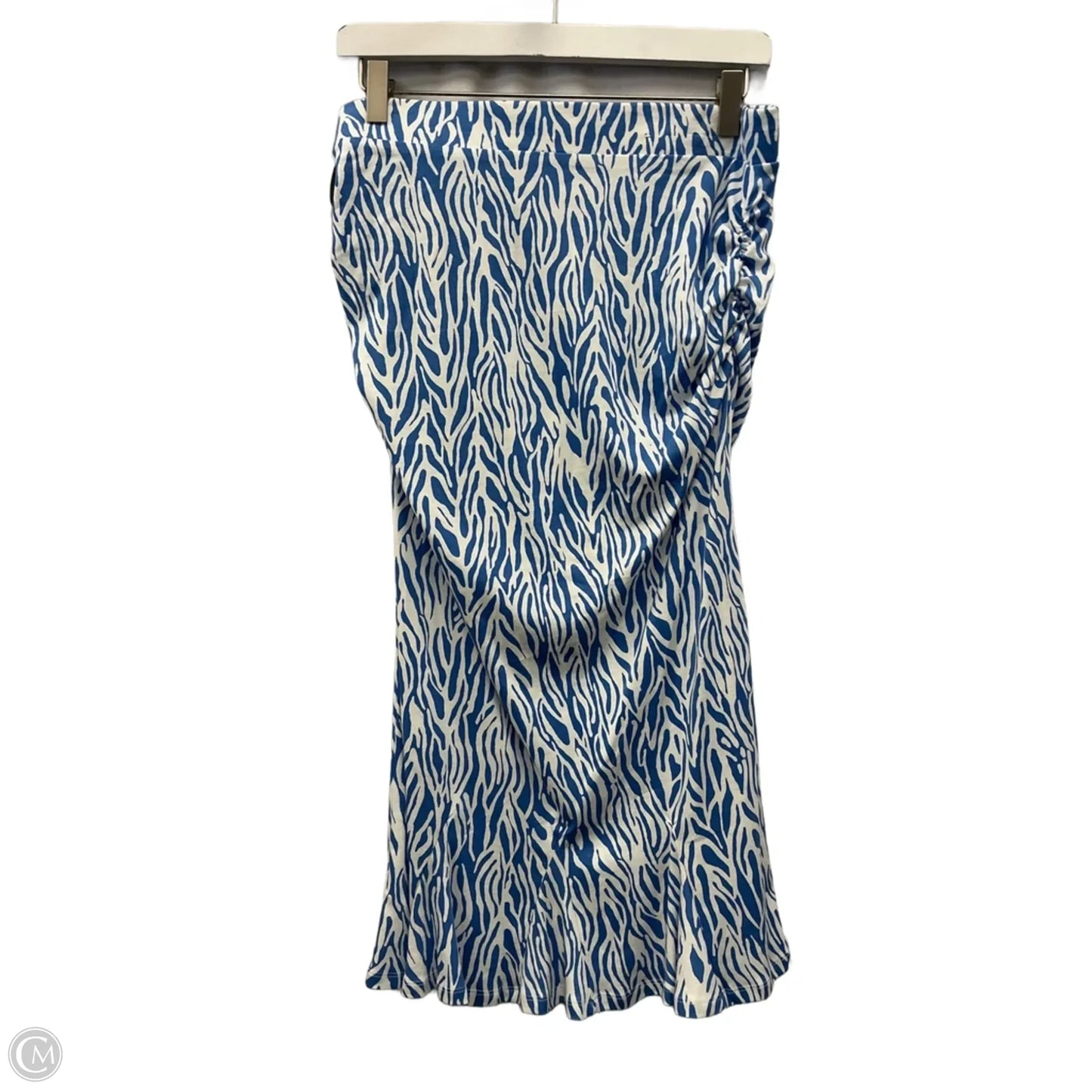 Skirt Set 2pc By Clothes Mentor In Blue & White, Size: M