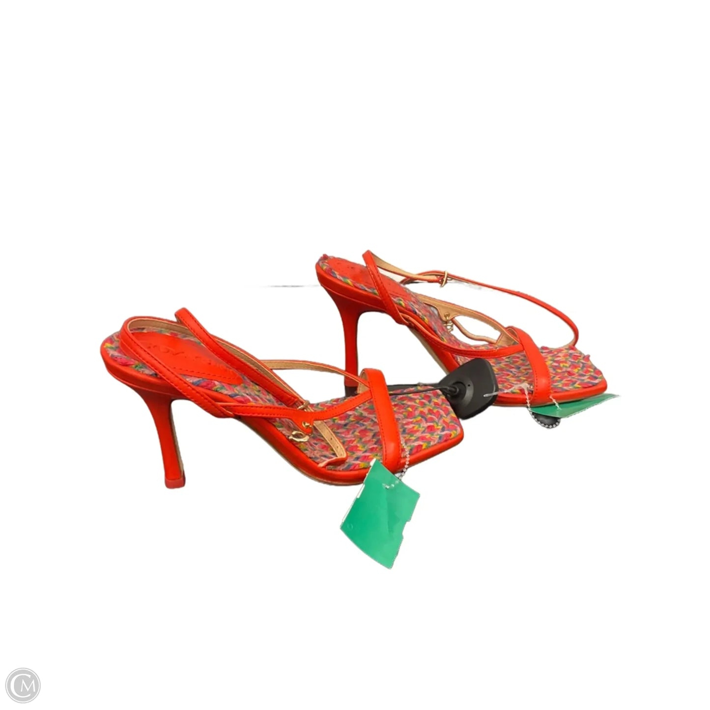 Sandals Designer By Coach In Orange, Size: 7.5