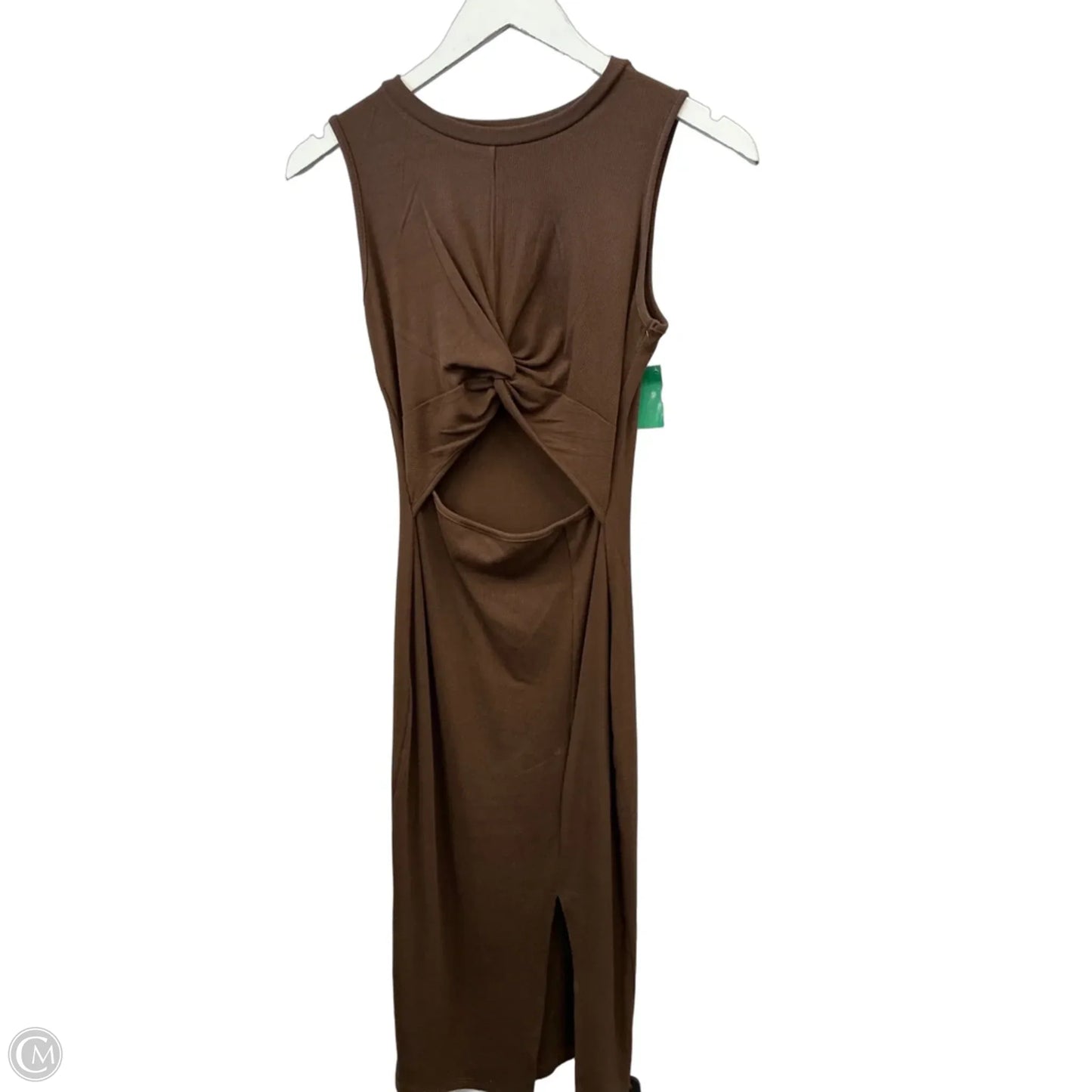 Dress Casual Midi By Clothes Mentor In Brown, Size: S