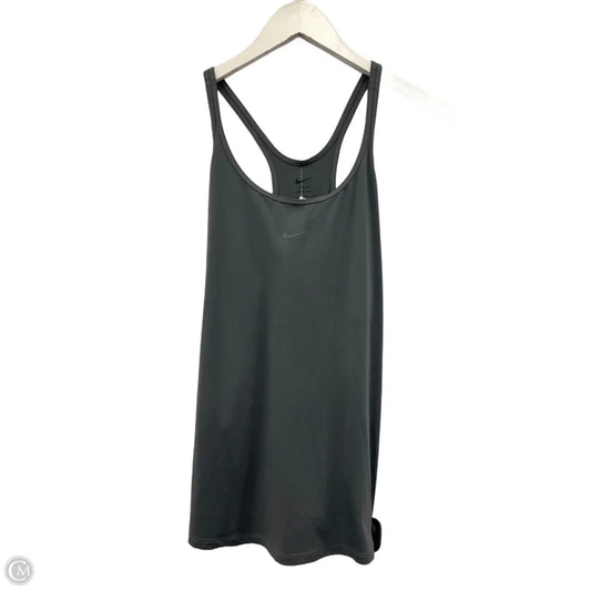 Athletic Tank Top By Nike Apparel In Grey, Size: L