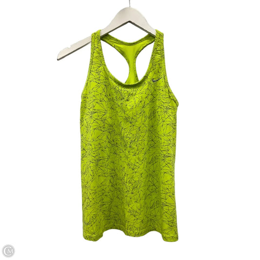 Athletic Tank Top By Nike Apparel In Yellow, Size: M