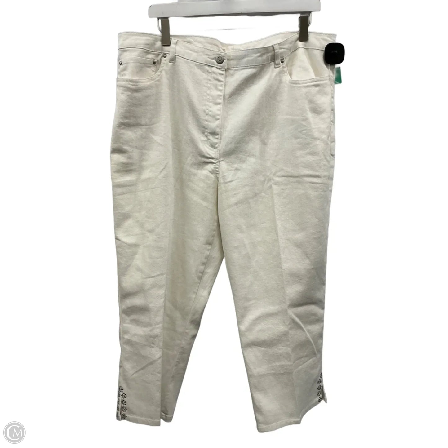 Capris By Ruby Rd In White, Size: 18