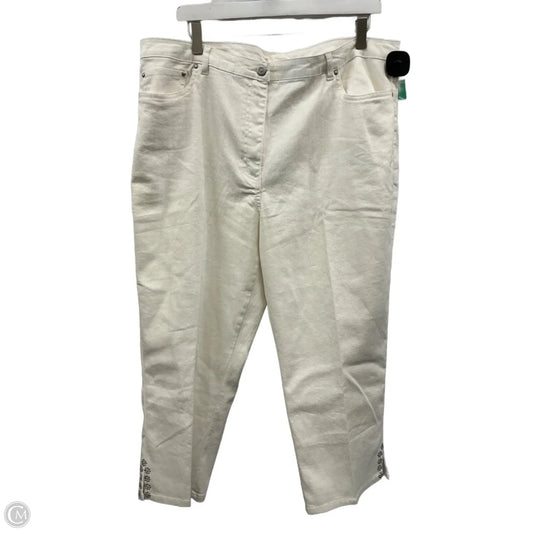Capris By Ruby Rd In White, Size: 18