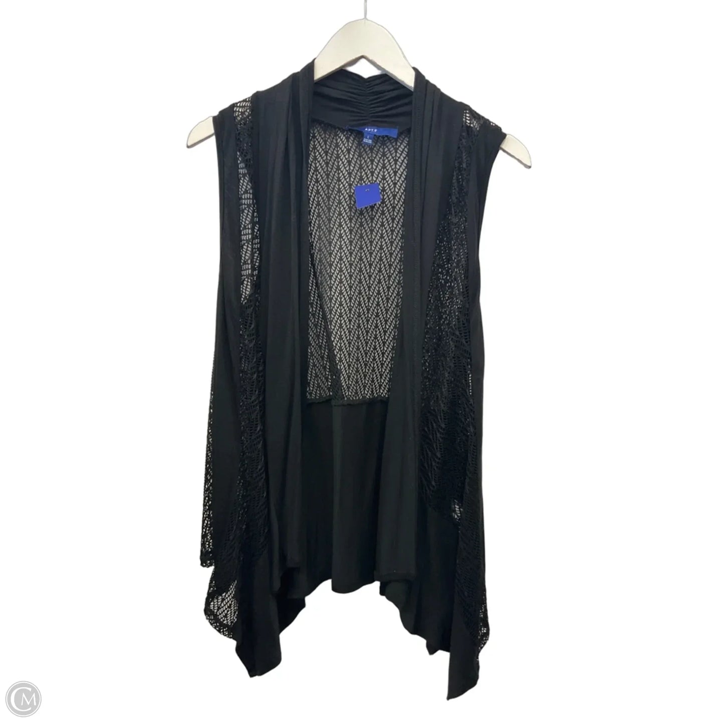 Vest Other By Apt 9 In Black, Size: L