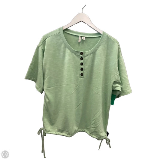 Top Short Sleeve By Cato In Green, Size: M