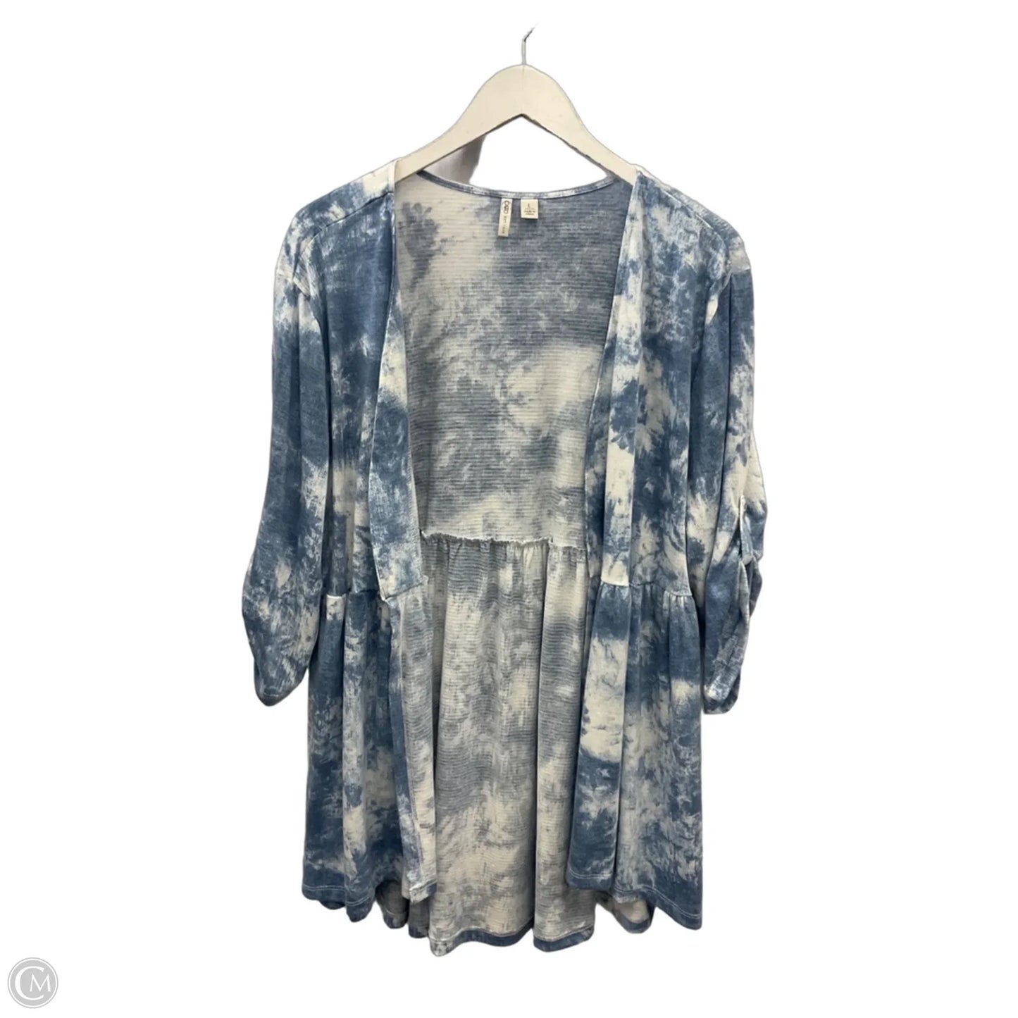 Cardigan By Cato In Blue & White, Size: L