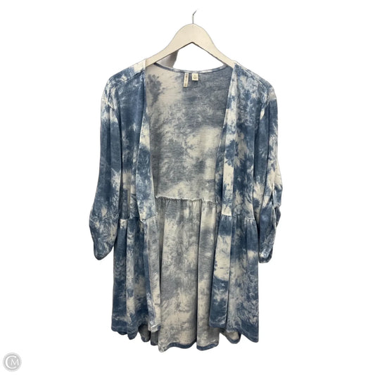 Cardigan By Cato In Blue & White, Size: L