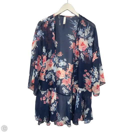 Kimono By Perseption Concept In Navy, Size: L
