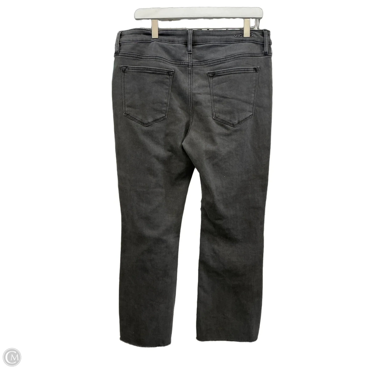 Jeans Boot Cut By Vigoss In Grey Denim, Size: 12