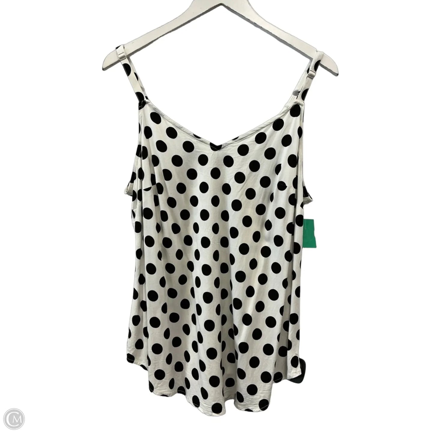 Top Sleeveless By Torrid In Black & White, Size: L