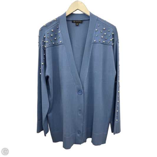 Sweater Cardigan By Inc In Blue, Size: Xl