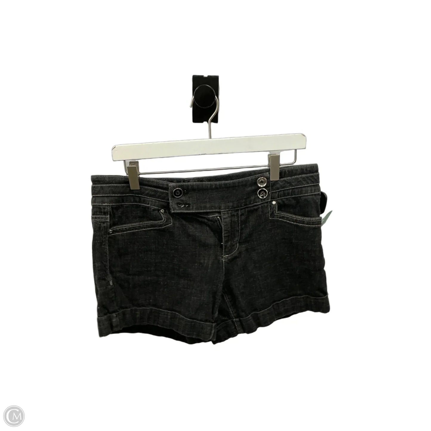 Shorts By White House Black Market In Black Denim, Size: 6