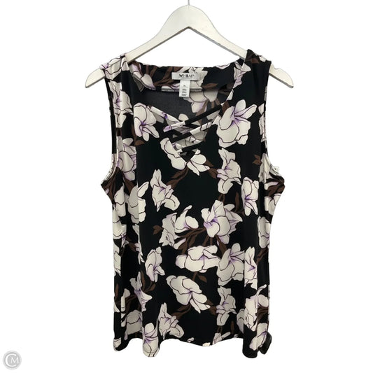 Top Sleeveless By White House Black Market In Black & White, Size: Xl