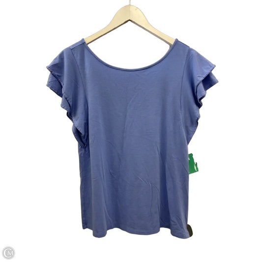 Top Short Sleeve Designer By Lilly Pulitzer In Purple, Size: M