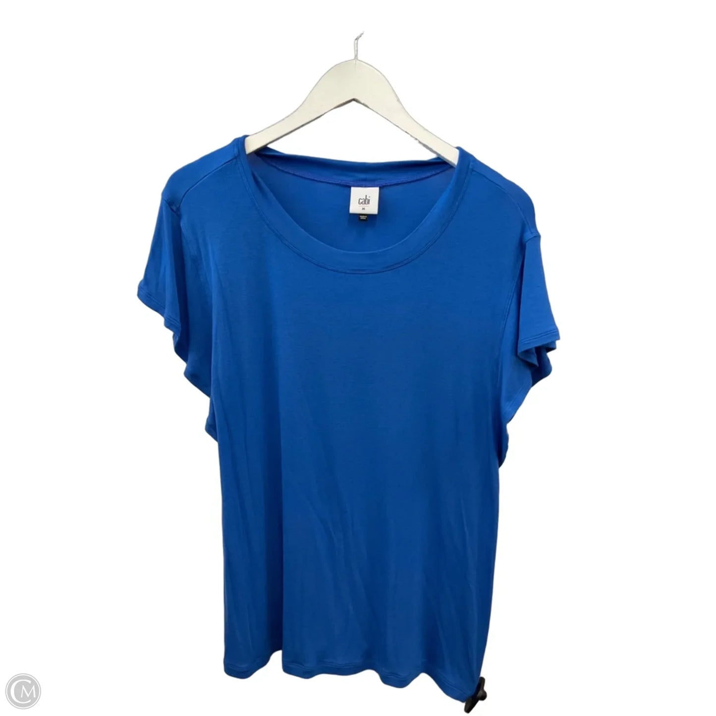 Top Short Sleeve By Cabi In Blue, Size: M
