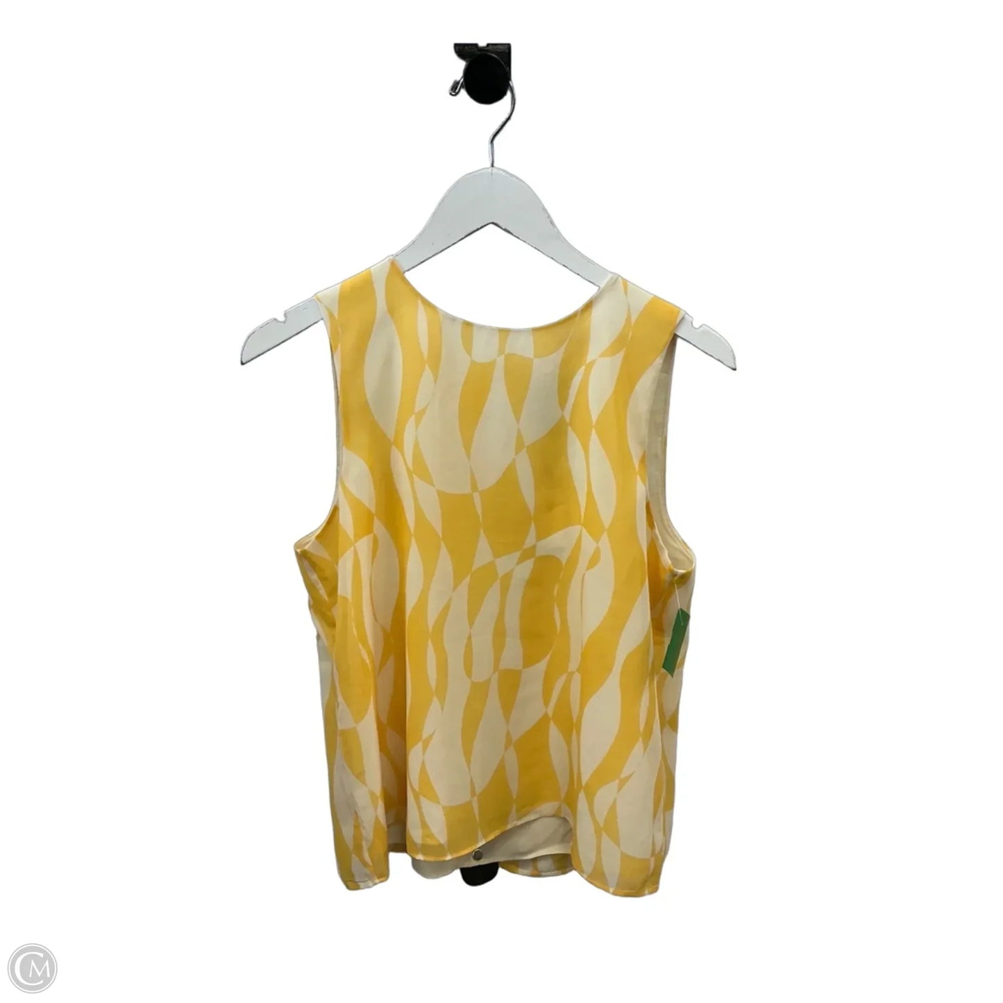 Top Sleeveless By Calvin Klein In Gold, Size: S