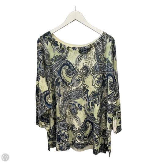 Top Long Sleeve By Chicos In Multi-colored, Size: Xxl