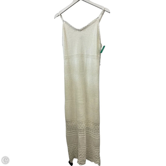 Dress Casual Maxi By Freshman In Cream, Size: M