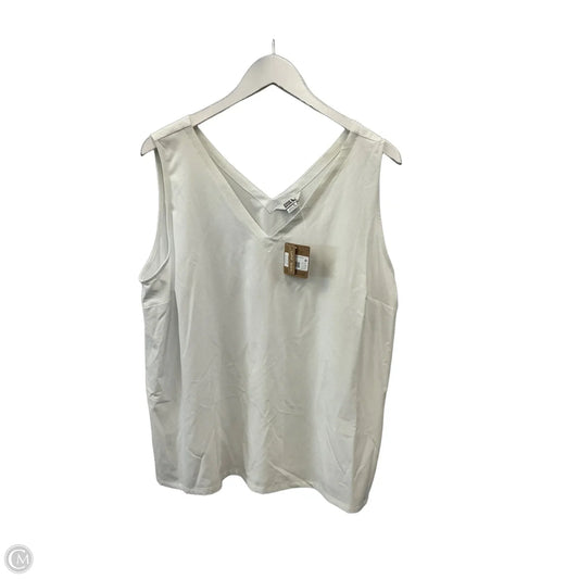 Top Sleeveless By Eddie Bauer In White, Size: Xl