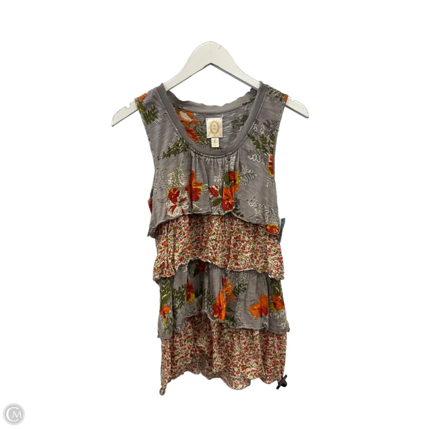 Top Sleeveless By Ric Rac In Grey, Size: S