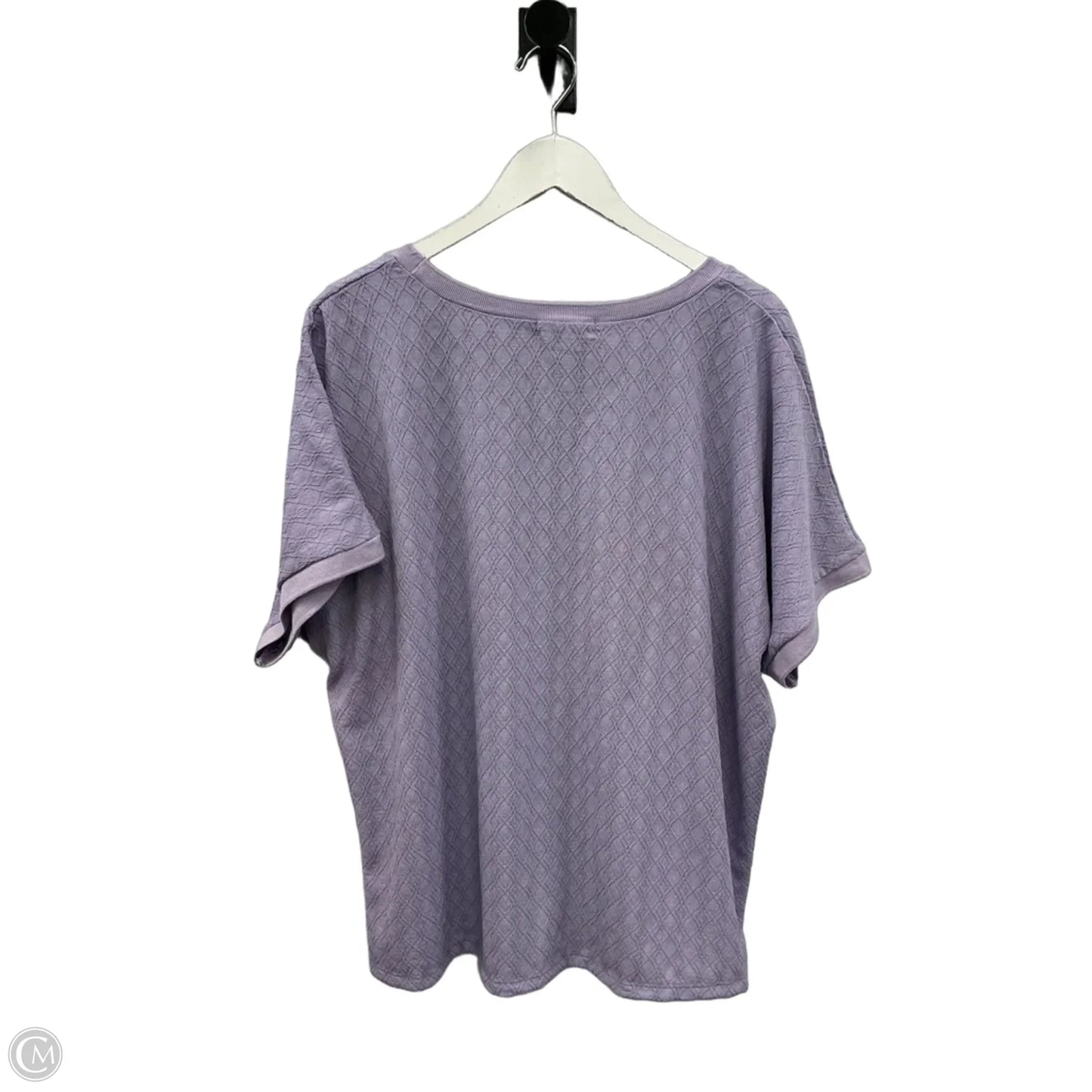 Top Short Sleeve By Clothes Mentor In Purple, Size: 2x