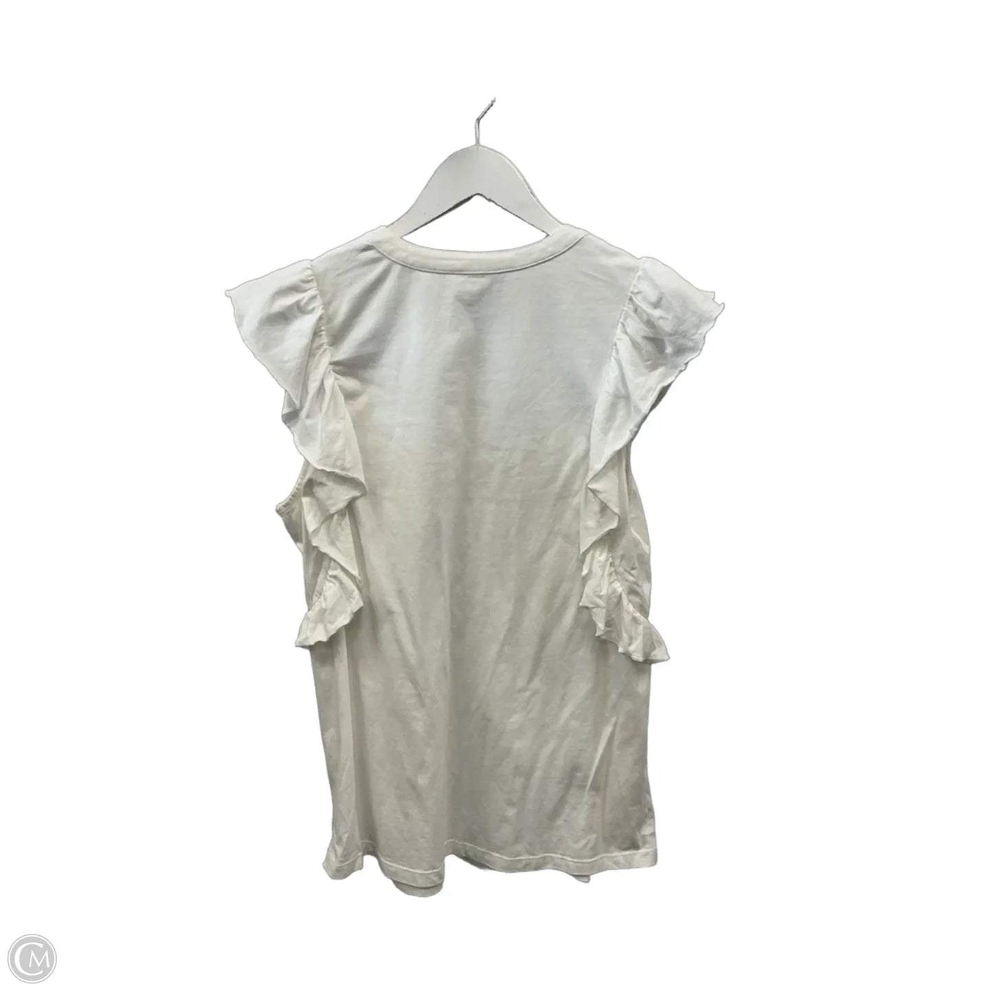 Top Short Sleeve By Caslon In White, Size: M