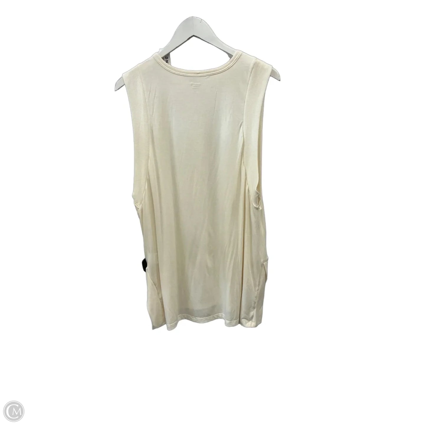 Athletic Top Short Sleeve By Old Navy In Cream, Size: L