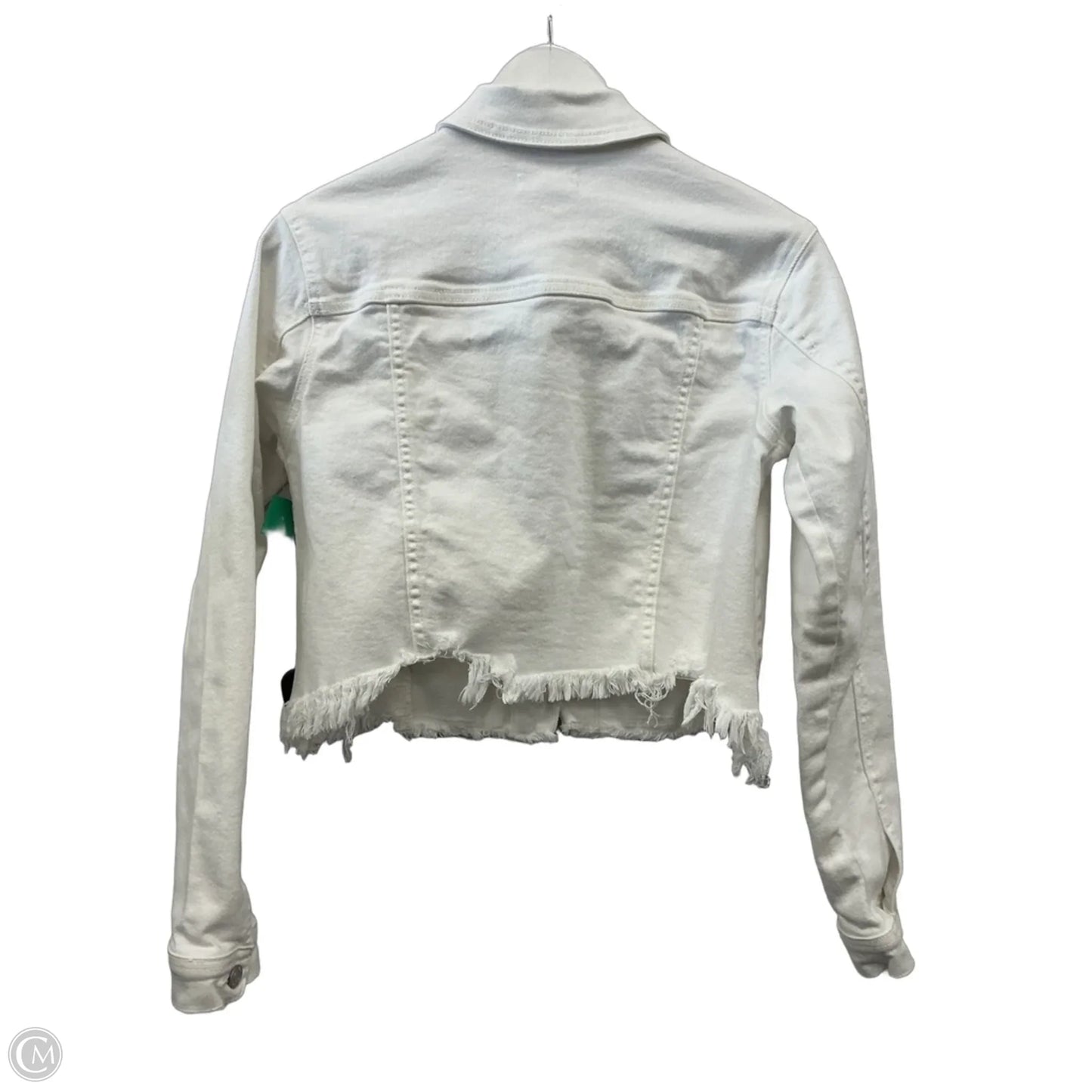 Jacket Denim By Cello In White Denim, Size: S