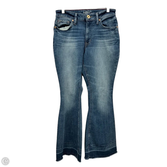 Jeans Flared By Edgely In Blue Denim, Size: 8