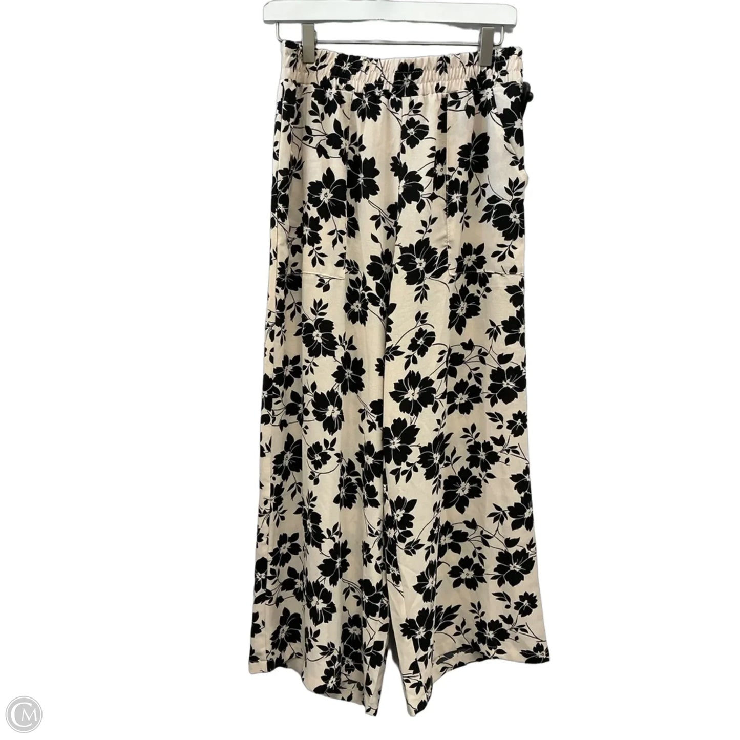 Pants Set 2pc By Clothes Mentor In Black & Tan, Size: M